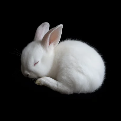 Sleeping Baby Rabbit