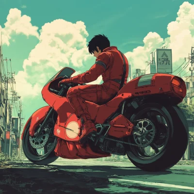 Kaneda in Ghibli Style