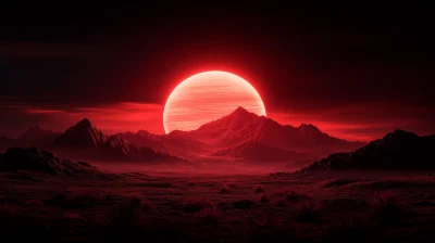 Crimson Sunset on Mars