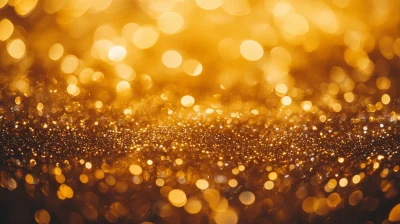 Golden Bokeh Blur Background