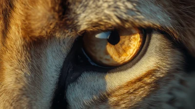 Extreme Close Up of a Cheetah