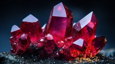 Red Beryl Crystal Macro