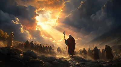 Moses Leading the Israelites