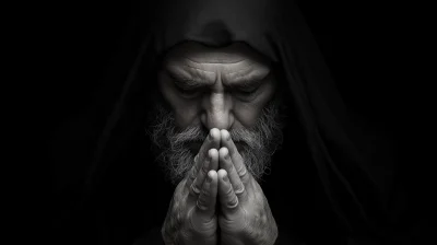 Elderly Man in Prayer