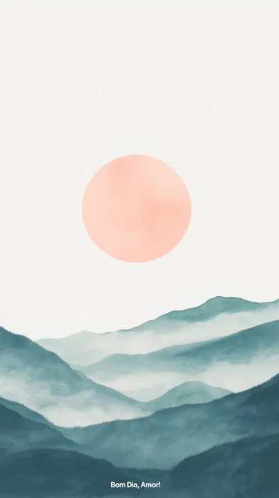 Pastel Mountain Sunrise