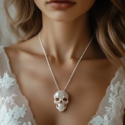 Intricate Skull Pendant