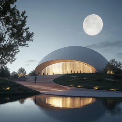 Moon-Inspired Performance Center