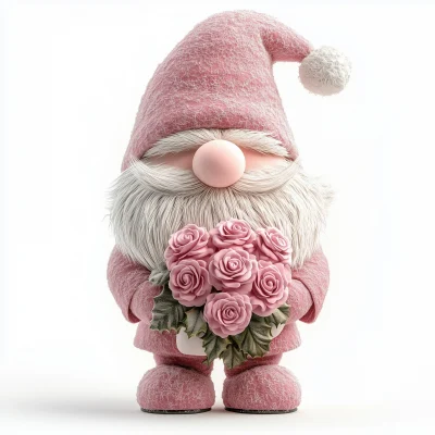 Pink Christmas Gnome