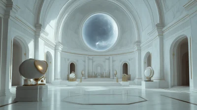 Marble Observatory Interior Night