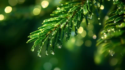 Macro Christmas Tree Background