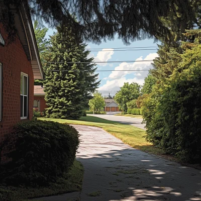 Side Driveway View