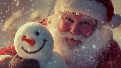 Santa and Snowman Fun