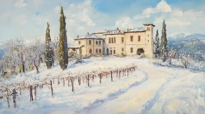 Winter Manor in Italy