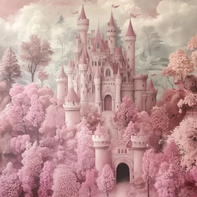 Castle in Shades of Pink