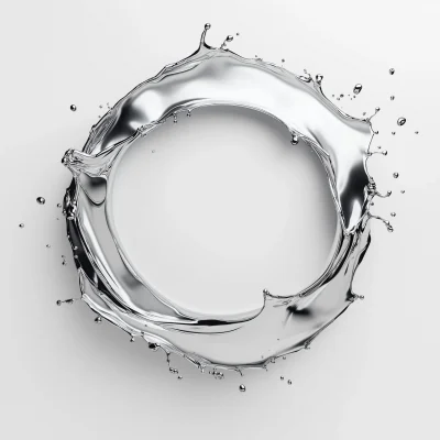 Futuristic Silver Circle