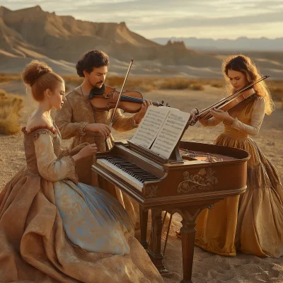 Renaissance Trio in the Desert