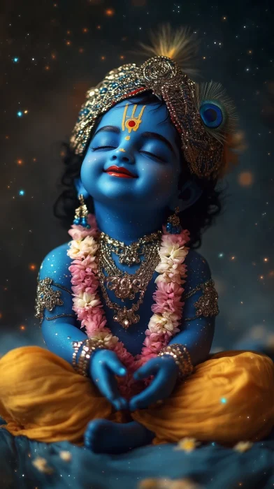 Blessing Krishna in the Galaxy