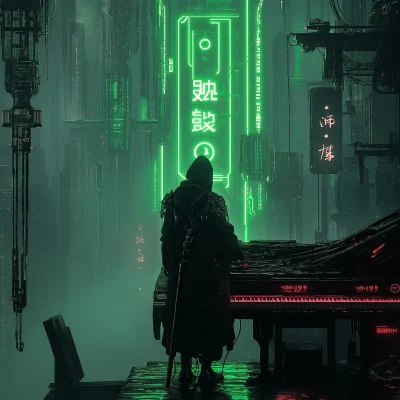 Dystopian Neon Metropolis