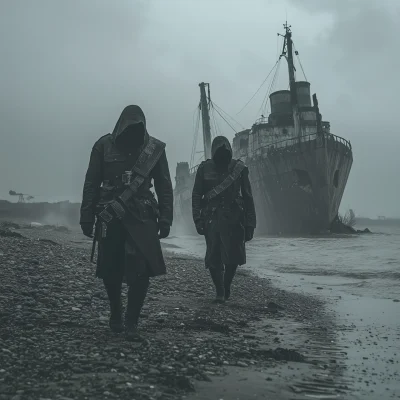 Cinematic Metal Band on the Beach