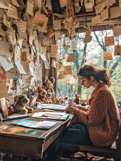 Nostalgic Desk Portrait