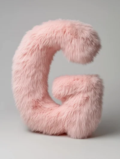 Fluffy Pink Figure