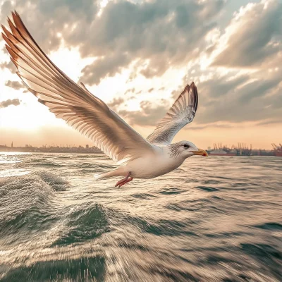 Seagull in Bosphorus