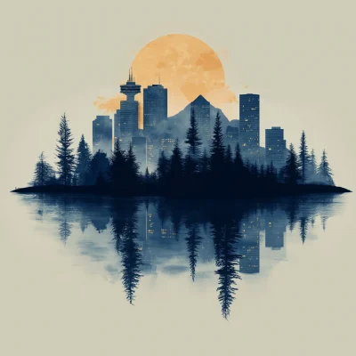 Vancouver Skyline Minimalism