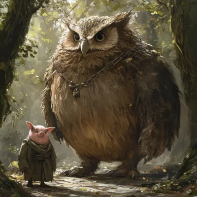 Owlbear Pig Hybrid