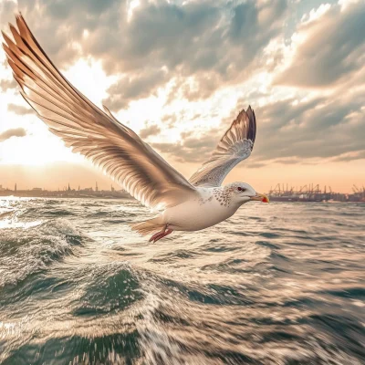 Seagull in Bosphorus