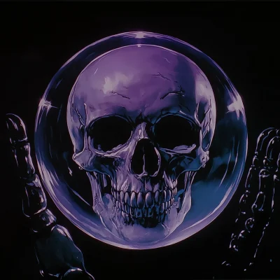 Purple Skull Ball