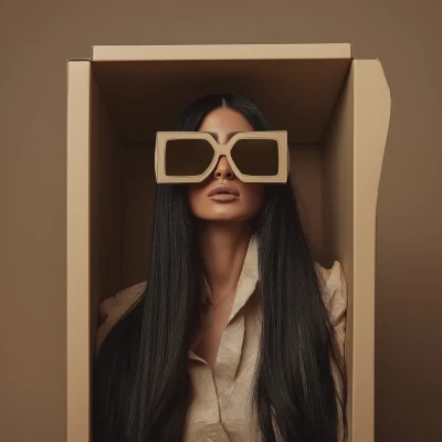 Fashion Portrait in a Box