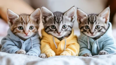 Adorable Tabby Kittens