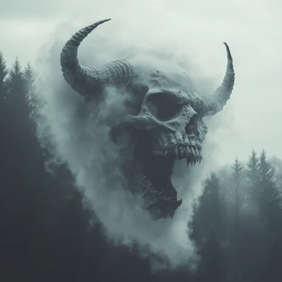 Ominous Demon Skull