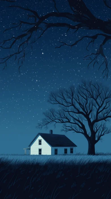 Old House Under Stars