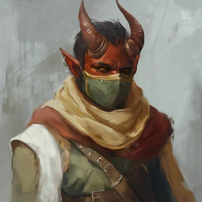 Tiefling Warlock Concept Art