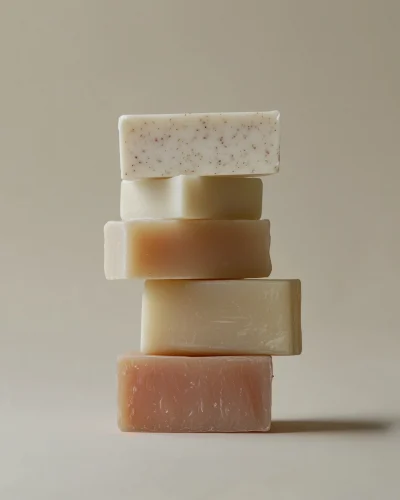 Minimalist Still Life of Soap