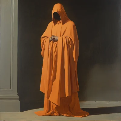 Hooded Wise Man in Baroque Style