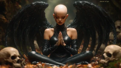 Goth Girl Meditating