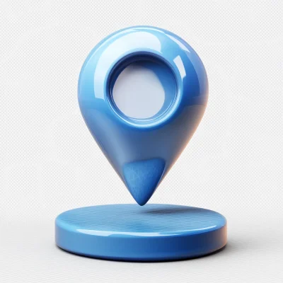 3D Location Pin Icon