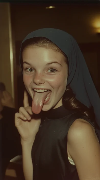 Playful Nun