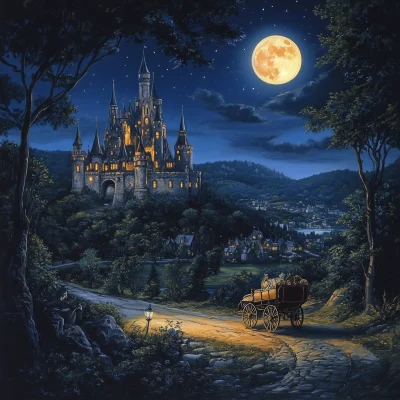 Cinderella’s Castle at Night