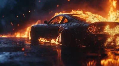 Burning Car