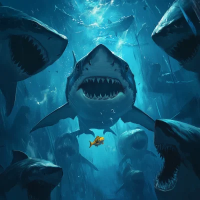 Piranha Among Sharks