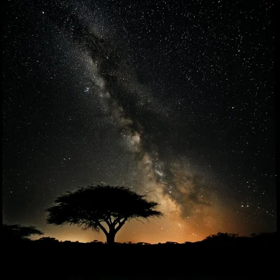 Starlit Sky Over Afrika