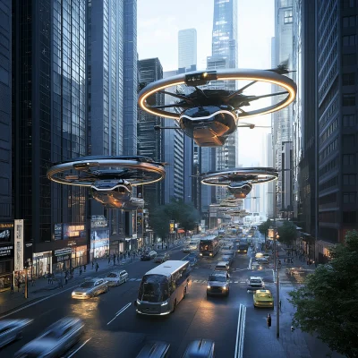 Mobility City Living with Drones