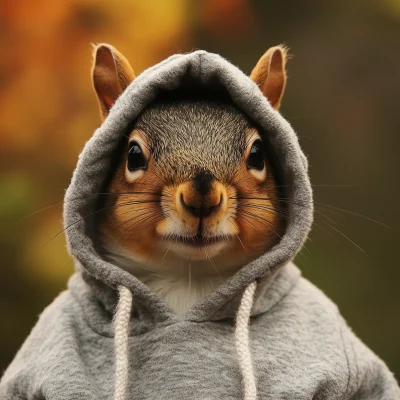 Squirrel in a Hoodie