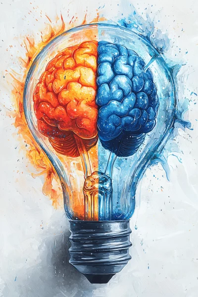 Creative Brain Light Bulb