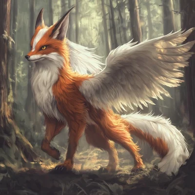 Gryphox in the Forest