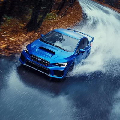 Subaru WRX STI Drifting