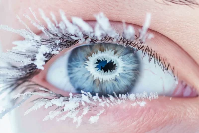 Frosty Eyelashes